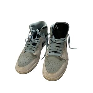 Nike Air Jordan 1 Mid SE Ice Blue, White & Black Men's Size 8.5
